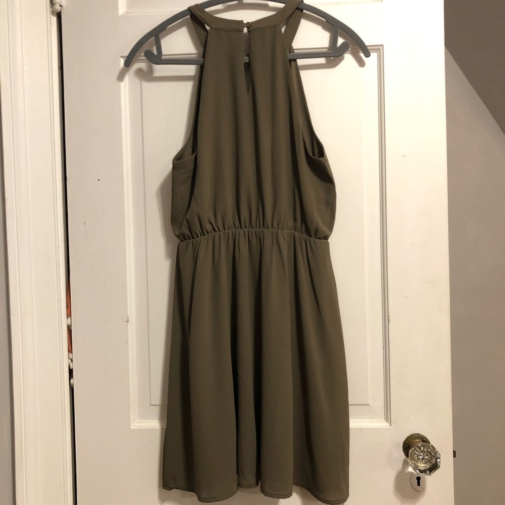 Green Tank Dress - Picture 7 of 9